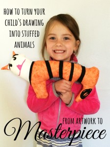 turn drawing into stuffed animal